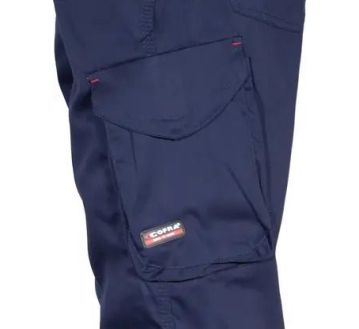 PANTALON MARINE AVEC BANDES RETRO PINCERS - COFRA