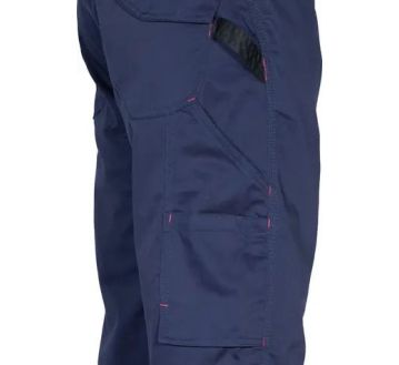PANTALON MARINE AVEC BANDES RETRO PINCERS - COFRA