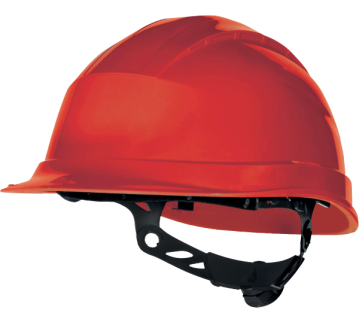 CASQUE ROUGE QUARTZ UP 3 CREMAILLERE - DELTAPLUS