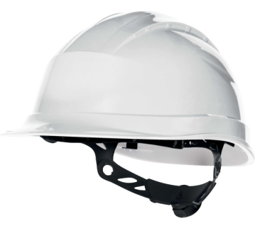 CASQUE DE CHANTIER BLANC QUARTZ UP 3 CREMAILLERE - DELTAPLUS