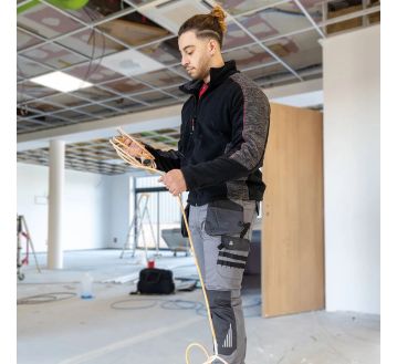 PANTALON DE TRAVAIL HOMME PEGASE STRETCH GRIS/NOIR - LMA