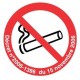 Panneau « Interdiction de fumer » adhesif by Taliaplast