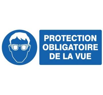 Panneau « Protection obligatoire de la vue » by Taliaplast