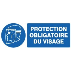 Panneau « Protection obligatoire du visage » by Taliaplast