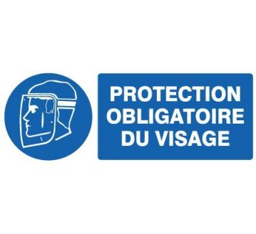 Panneau « Protection obligatoire du visage » by Taliaplast