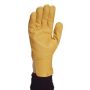 Gants de manutention cuir pleine fleur hydrofuge + protège artères taille 12