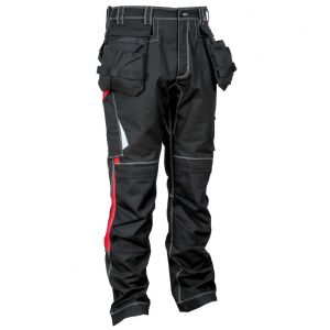 PANTALON LEIRIA noir/rouge