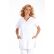 Tunique de travail pour femme Molinel - 27ANNA blanc