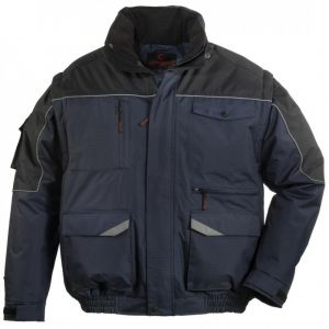 BLOUSON RIPSTOP 2 EN 1 MULTIPOCHES MARINE / NOIR 5BMRN - COVERGUARD