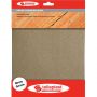 POCHETTE 6 FEUILLES PAPIER CORINDON - 230X280MM GRAIN 50