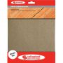 POCHETTE 4 FEUILLES PAPIER CORINDON - 230X280MM GRAIN 120