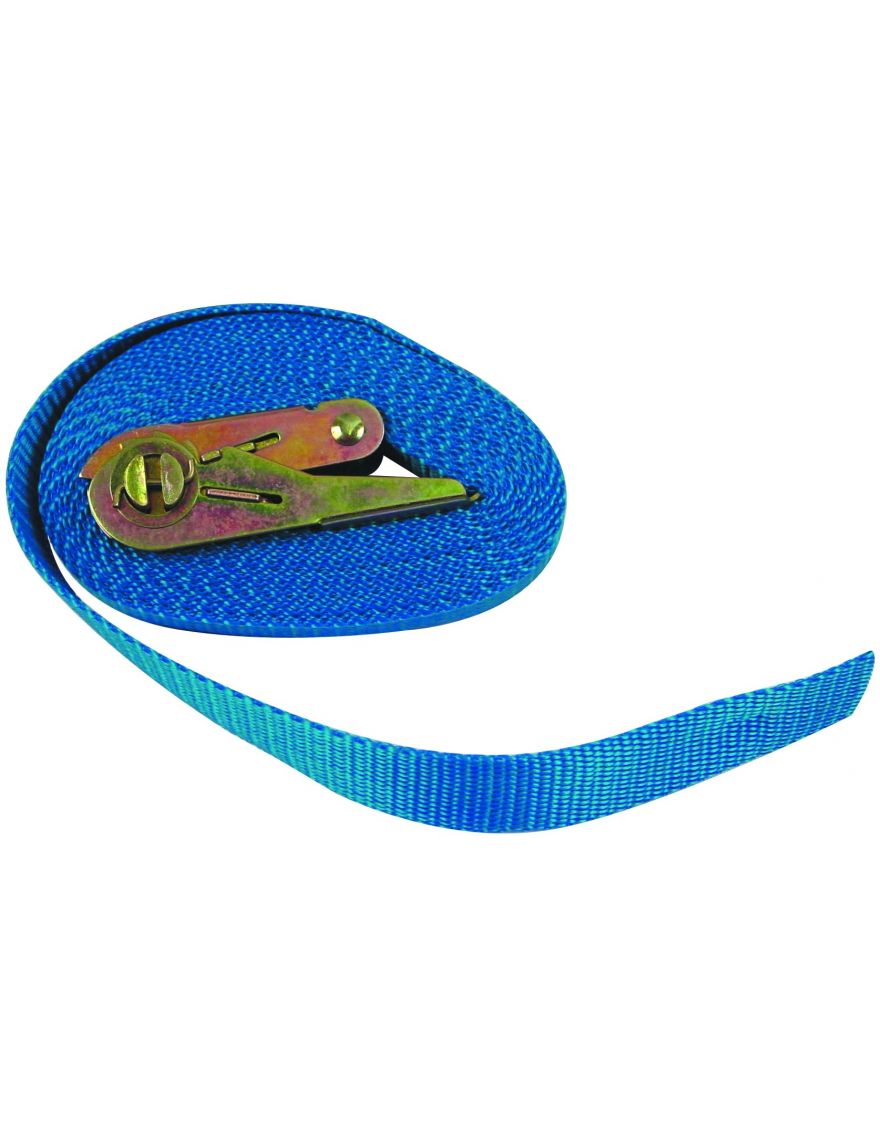 Sangle à Cliquet 4x1000kg - Lot De 4 - 2.5cm X 4m - Polyester Résistant - Crochets Double