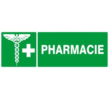 PANNEAU PVC "PHARMACIE" - 330X120MM