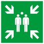 PANNEAU PVC "POINT RASSEMBLEMENT" 200X200MM