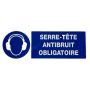 PANNEAU PVC "PROTECTION OBLIGATOIRE LOUIE" - 330X120mm