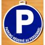 PANNEAU "PARKING RESERVE AU PERSONNEL" Diam:300mm