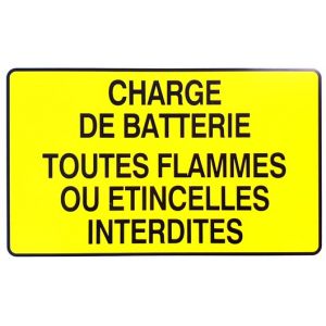 PANNEAU "CHARGE DE BATTERIE" - 330X200mm