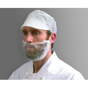 CARTON 1000 CACHE BARBE BLANC DK05 - POLYCO