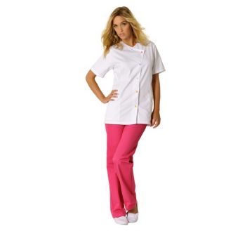 Tunique de travail pour femme Molinel - Justine blanc