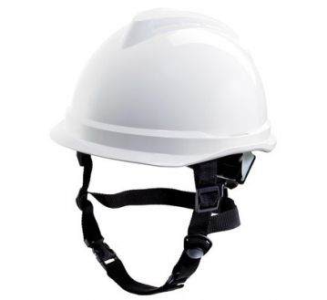 Casque de chantier MSA V-GUARD 520 avec harnais 3 points non ventilé