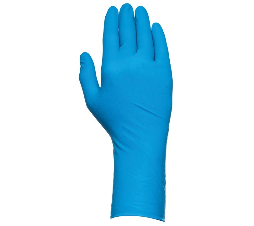 Boite de 50 gants LATEX Bleu non poudrés 30cm 532B JUBA - ProtecNord