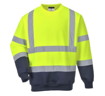 SWEAT HAUTE VISIBILITE BICOLORE B306 - PORTWEST