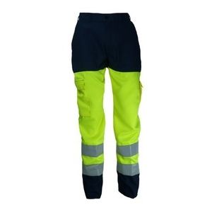 Pantalon de travail haute visibilité PBV - 2301HV bleu et jaune 2