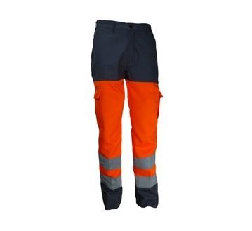 Pantalon de travail haute visibilité PBV - 2301HV noir et orange