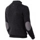 PULL TRAVAIL COL MONTANT GRIS 100% COTON PULS - MOLINEL