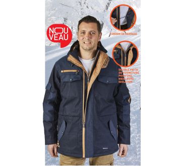 PARKA MIX & MATCH MARINE DEPERLANT PULS - MOLINEL