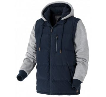 BODY WARMER GILET MIX&MATCH MANCHES CAPUCHE AMOVIBLES MARINE- MOLINEL