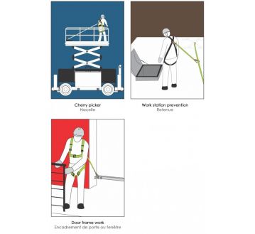 HARNAIS ANTICHUTE 1 POINT FA1010200 - KRATOS