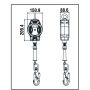 ANTICHUTE A RAPPEL AUTOMATIQUE A CABLE 7 METRES FA2040207 - KRATOS