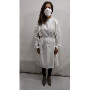 SUR BLOUSE DE PROTECTION BLANC LAVABLE REUTILISABLE REMISSION P/C
