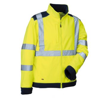 VESTE SOFTSHELL HV SIDEIA JAUNE/MARINE