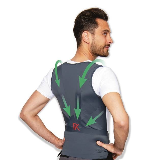 GILET HOMME MAINTIEN POSTURE DOS LYNE PRO - PERCKO