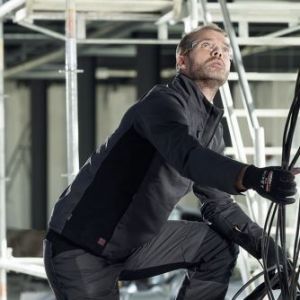 Blouson de travail mixte éco-responsable LAFONT gamme SENS coloris gris/noir 2