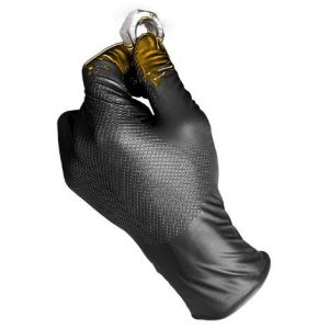 BOITE 50 GANTS NITRILE NOIR NON POUDRE PICOTS GRIPPAZ 580NR - JUBA