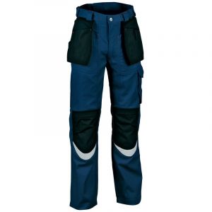 PANTALON LOGISTIQUE MIXTE BRICKLAYER MARINE COUPE DROITE - COFRA