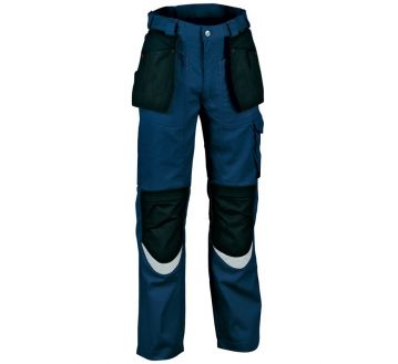 PANTALON LOGISTIQUE MIXTE BRICKLAYER MARINE COUPE DROITE -COFRA