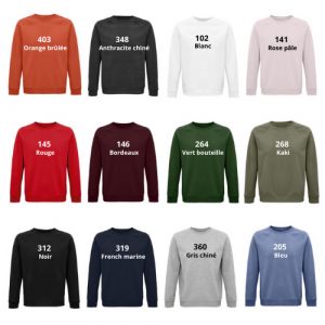 SWEAT-SHIRT UNISEXE SPACE COTON BIOLOGIQUE 03567 - SOLS 2