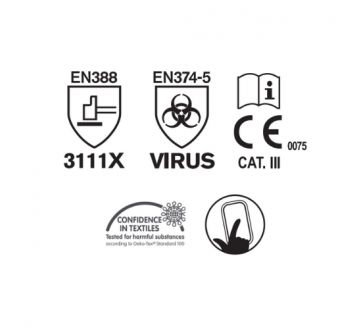 GANTS DE PROTECTION ANTI VIRUS 33-VRX180 - PIP