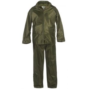 Ensemble de pluie (veste + pantalon) NYLON vert