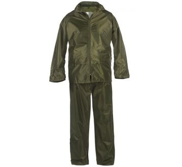 Ensemble de pluie (veste + pantalon) NYLON vert