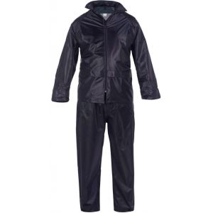 ENSEMBLE PLUIE NYLON/PVC MARINE - VESTE  PANTALON