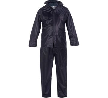 Ensemble de pluie (veste + pantalon) NYLON marine