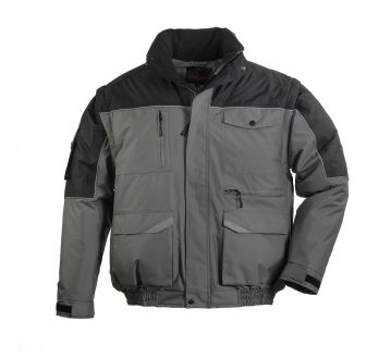 BLOUSON RIPSTOP GRIS/NOIR