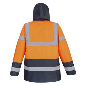 PARKA HAUTE VISIBILITE ORANGE/MARINE S467 - PORTWEST 2