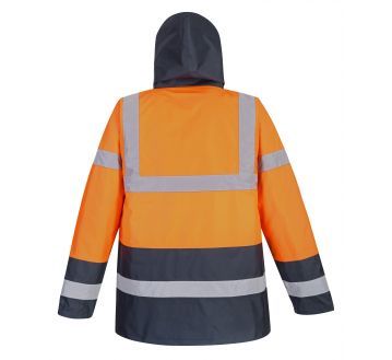 PARKA HAUTE VISIBILITE ORANGE/MARINE S467 - PORTWEST
