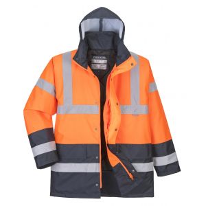 PARKA HAUTE VISIBILITE ORANGE/MARINE S467 - PORTWEST